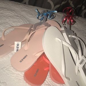THREE PAIRS Old navy flip flops!